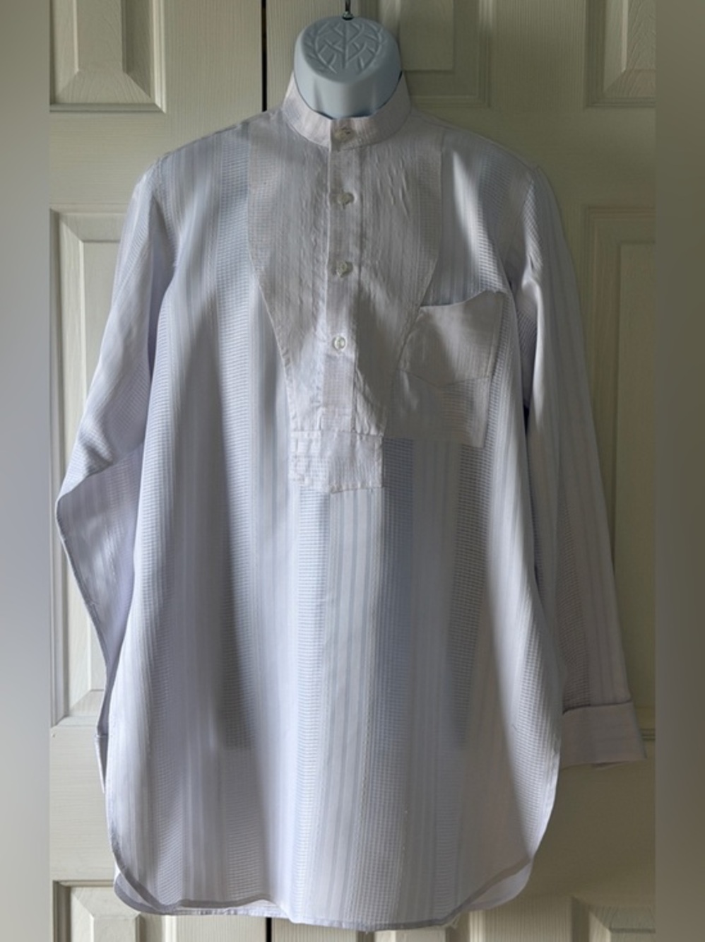 Handmade Men’s White Traditional African Dashiki Tunic Shirt | Grandad Collar